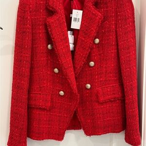 NWT Generation Love Scarlet Tweed Blazer